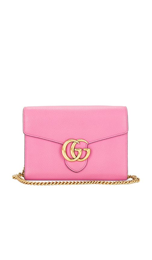 Bag Pink Gucci Marmont Wallet Gucci Gg Marmont Chain Wallet Pink