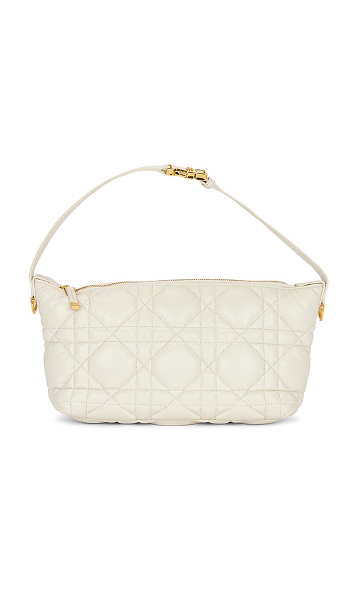 FWRD Renew Dior Cannage Nomade Pouch in White