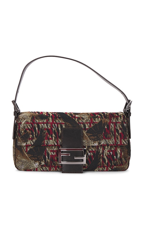 FWRD Renew Fendi Zucca Mama Baguette Shoulder Bag in Multi