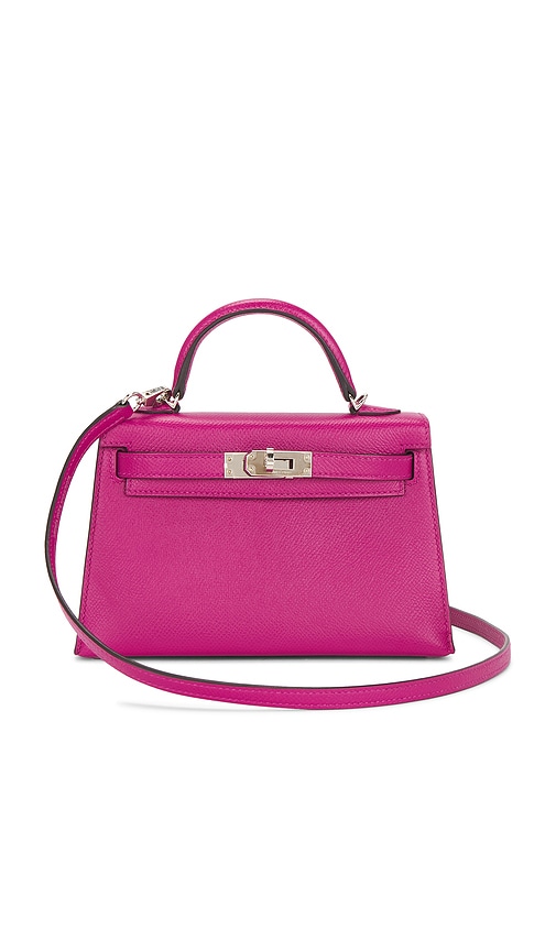 FWRD Renew Hermes Epsom Kelly 20 Sellier Handbag in Rose Pourpre