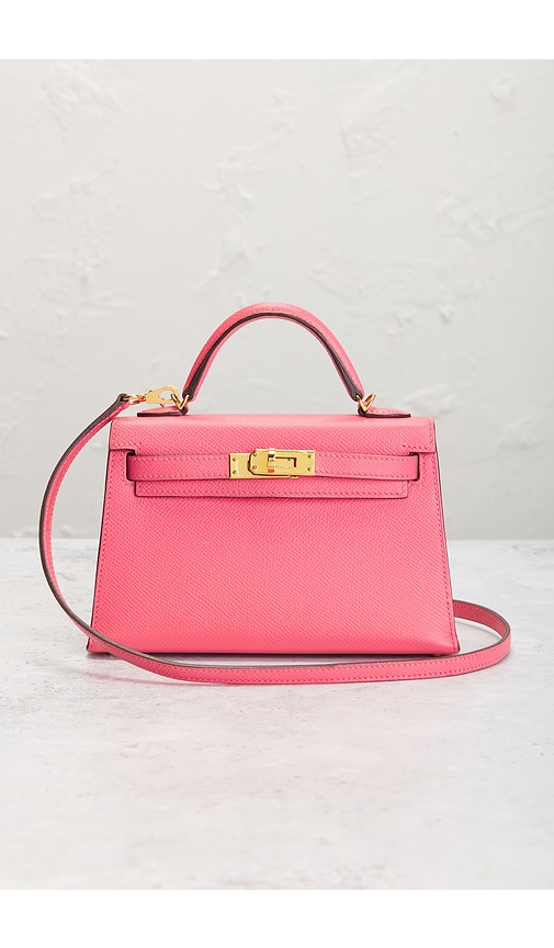 Fwrd Renew Hermes Epsom Kelly 20 Handbag In Rose Azalee