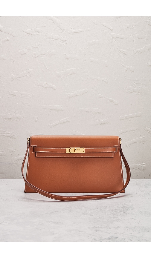 Fwrd Renew Hermes Kelly Elan Shoulder Bag In Brown