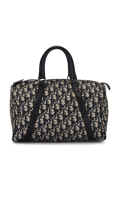 FWRD Renew Dior Trotter Boston Bag in Navy