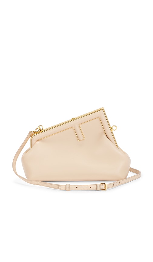 FWRD Renew Fendi First Shoulder Bag in Neutral