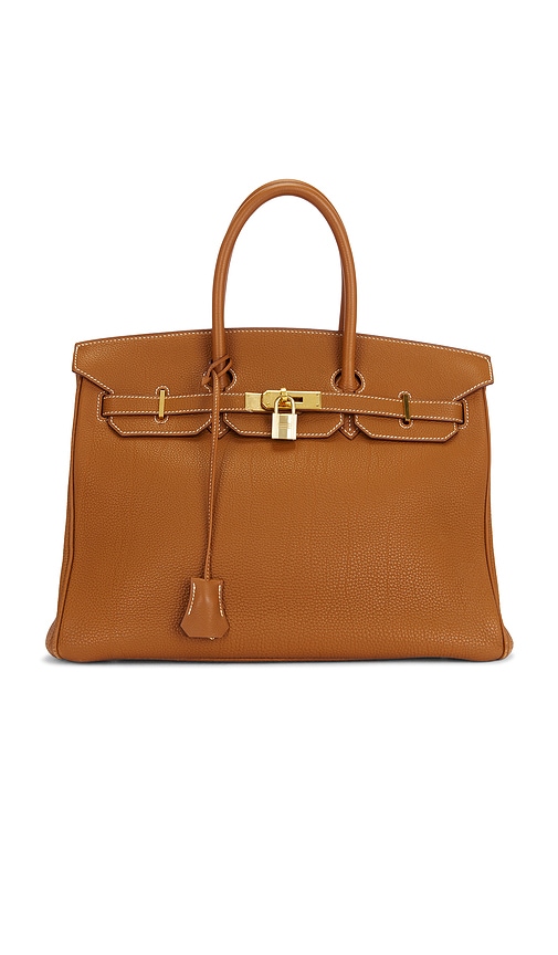 FWRD Renew Hermes Togo Birkin 35 Handbag in Gold