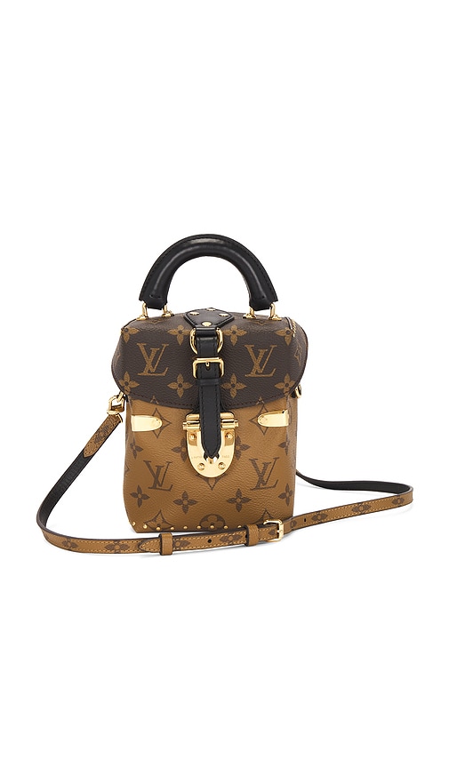 FWRD Renew Louis Vuitton Reverse Monogram Camera Box Handbag in Brown