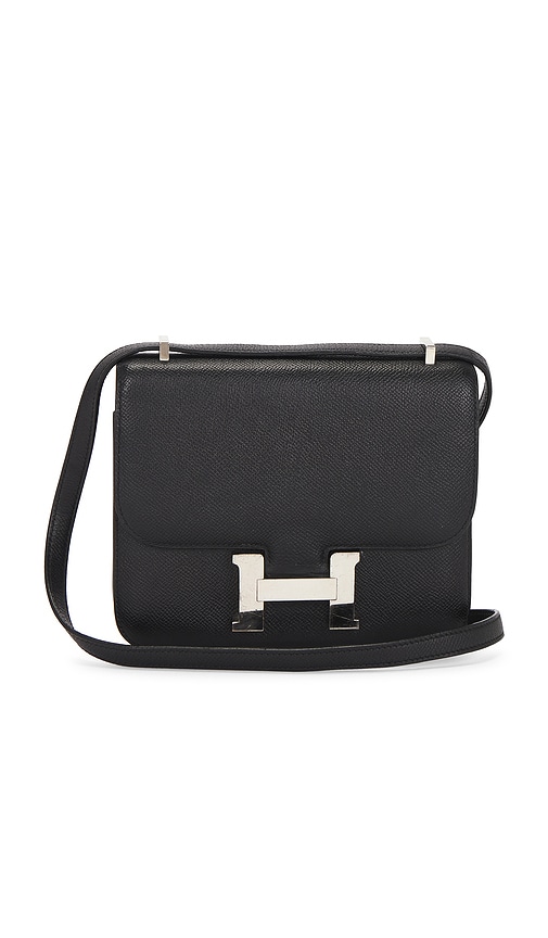 FWRD Renew Hermes Epsom Constance 18 Shoulder Bag in Black