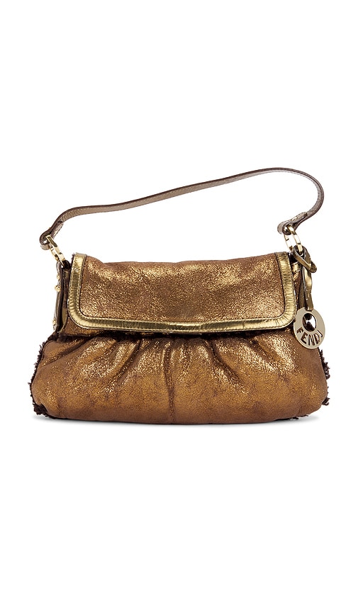FWRD Renew Fendi Chef Shoulder Bag in Gold