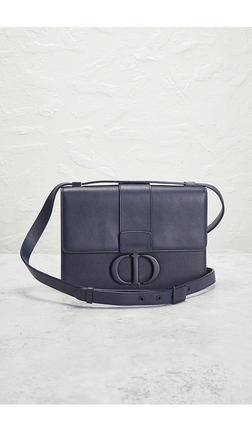 Fwrd Renew Dior 30 Montaigne Shoulder Bag In Blue