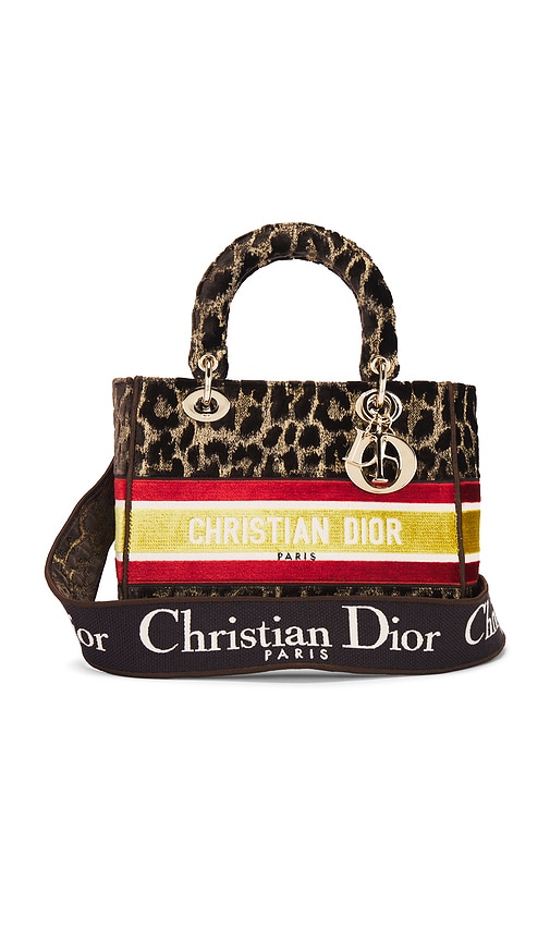 FWRD Renew Dior Leopard Lady D-Lite Handbag in Multi | REVOLVE