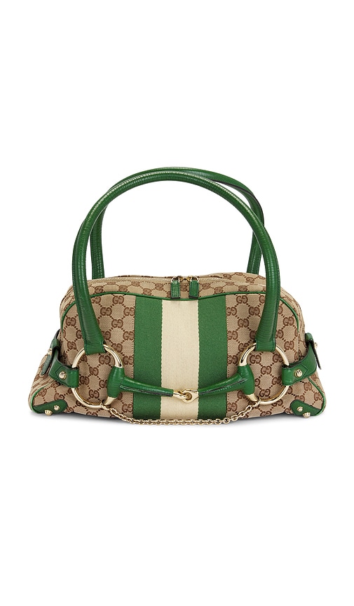 FWRD Renew Gucci Horsebit 1955 Handbag in Beige