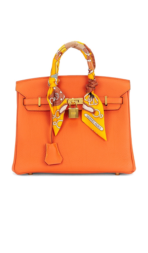 FWRD Renew Hermes Togo Birkin 25 Handbag in Orange