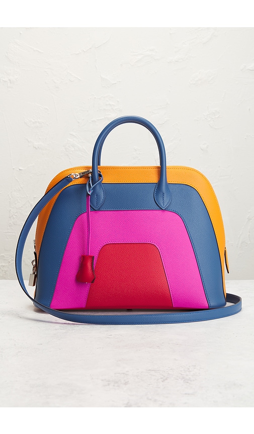 Fwrd Renew Hermes Epsom Bolide 1923 30 Handbag In Fuchsia,orange