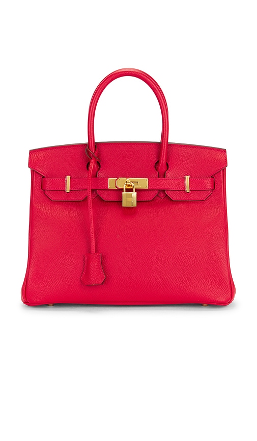 FWRD Renew Hermes Epsom Birkin 30 Handbag in Rouge Casaque