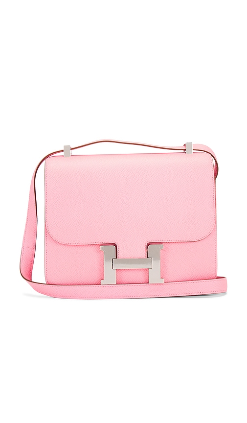 FWRD Renew Hermes Epsom Constance 24 Shoulder Bag in Rose Confetti