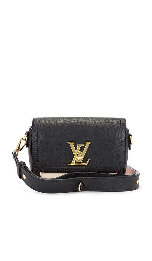 FWRD Renew Louis Vuitton Lockme Tender Crossbody Bag in Black