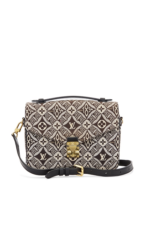 FWRD Renew Louis Vuitton Since 1854 Pochette Metis Shoulder Bag in Black & White