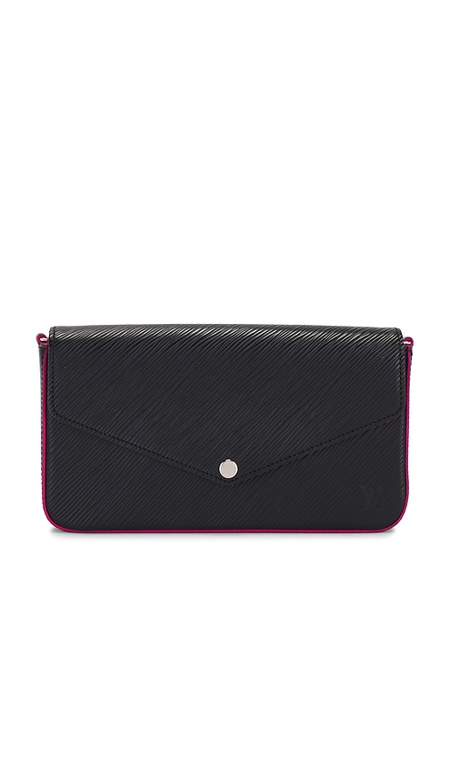 FWRD Renew Louis Vuitton Epi Felicie Pochette in Black