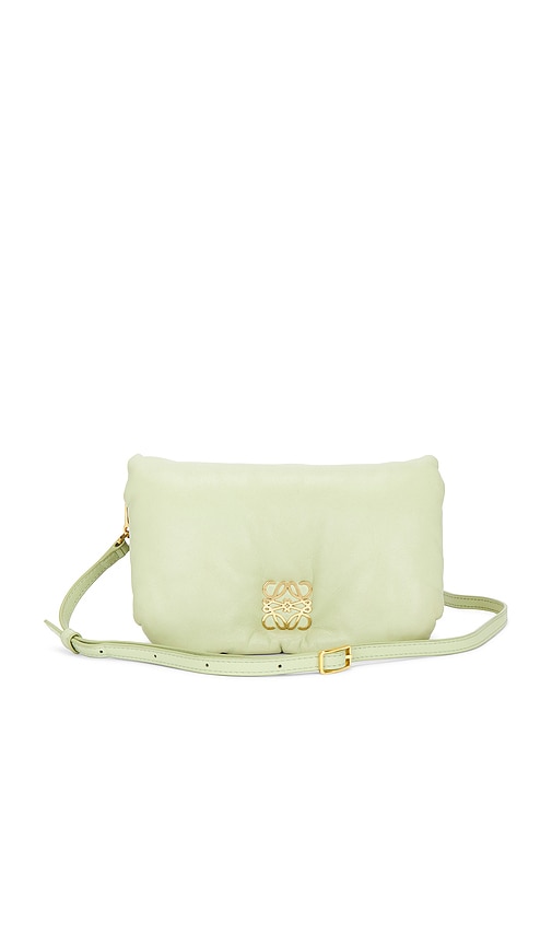 FWRD Renew Loewe Mini Puffer Goya Shoulder Bag in Green
