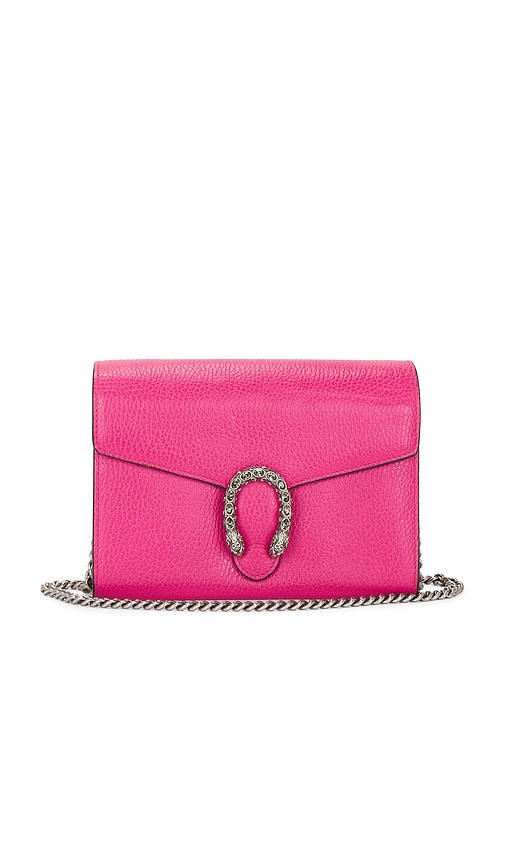 FWRD Renew Gucci Mini Dionysus Shoulder Bag in Pink
