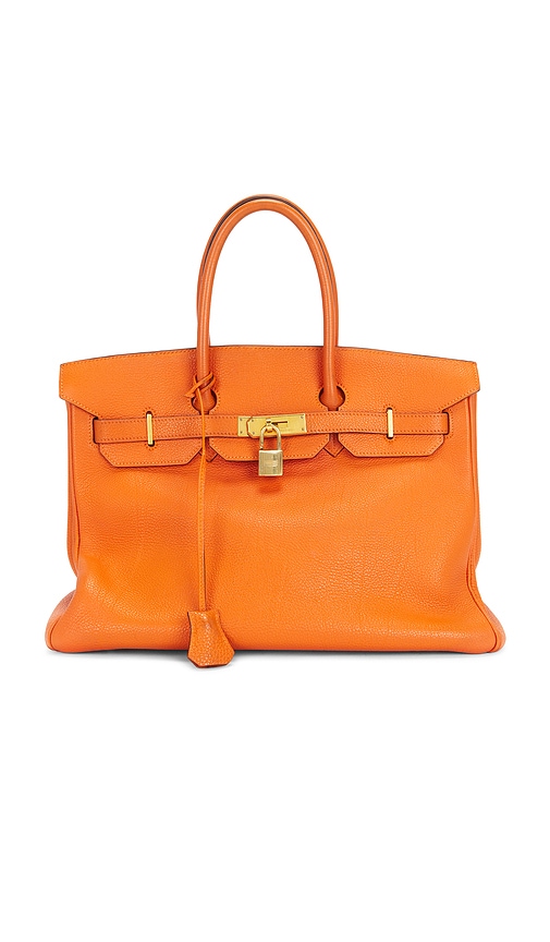FWRD Renew Hermes Togo Birkin 35 Handbag in Orange