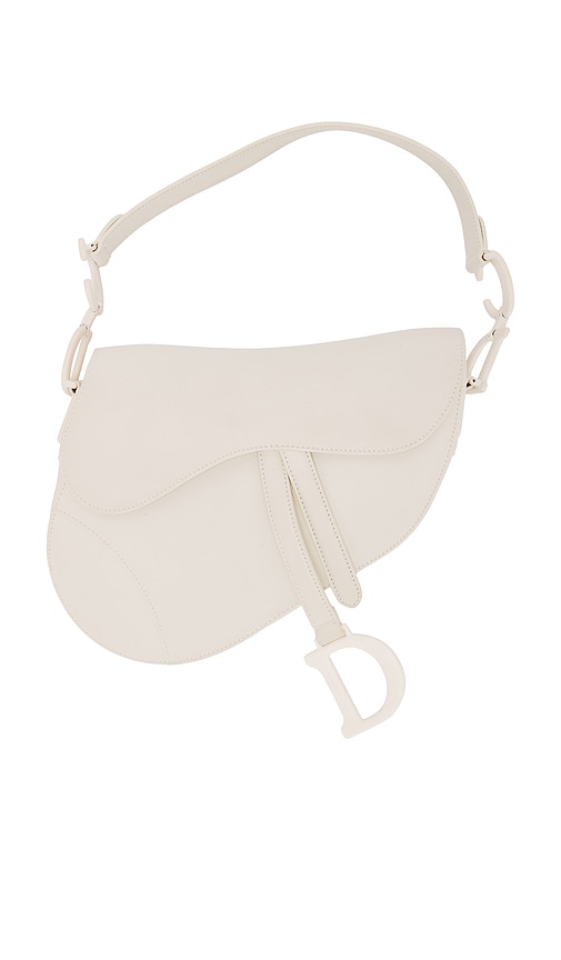 FWRD Renew Dior Saddle Bag in White