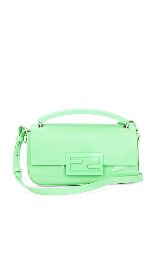 FWRD Renew Fendi Baguette Phone Pouch in Green