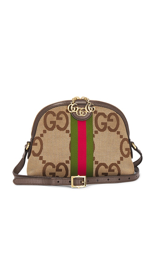 Fwrd Renew Gucci Jumbo Gg Ophidia Dome Shoulder Bag In 棕色