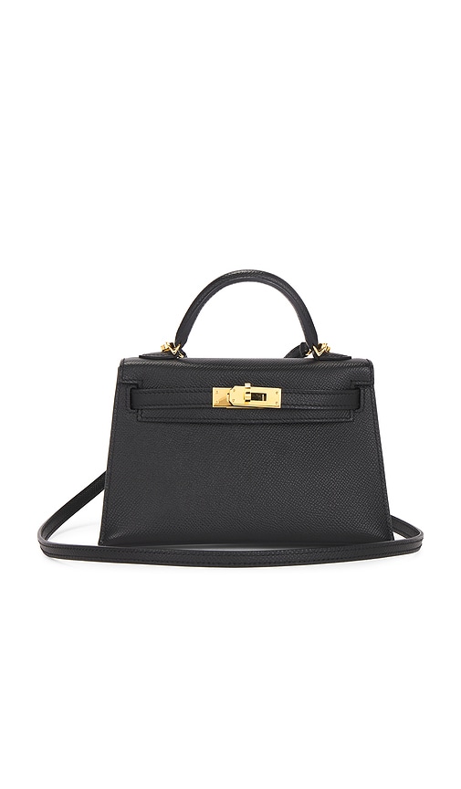 FWRD Renew Hermes Veau Epsom Kelly 20 Handbag in Noir