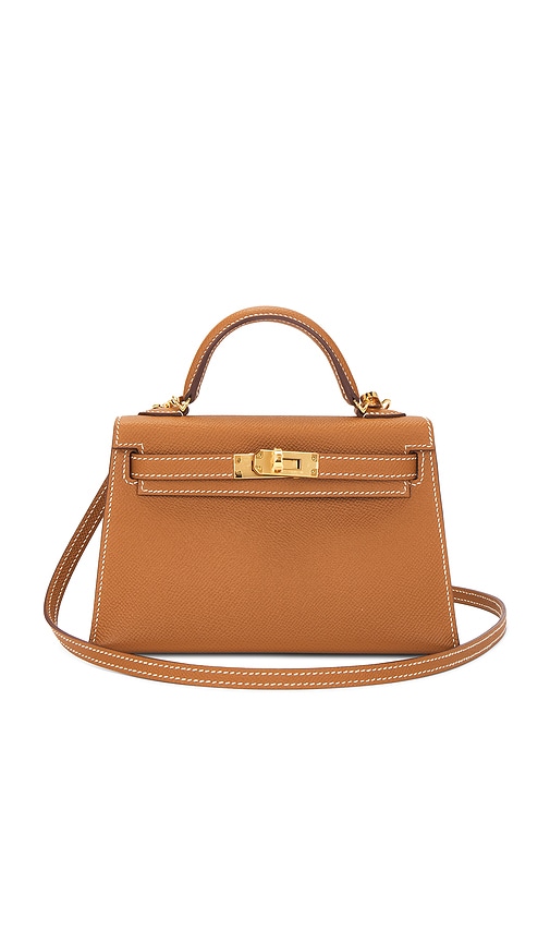 FWRD Renew Hermes Epsom Kelly 20 Handbag in Gold