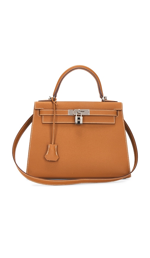 FWRD Renew Hermes Epsom Kelly 28 Handbag in Gold