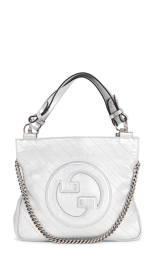 FWRD Renew Gucci Blondie Tote Bag in Silver