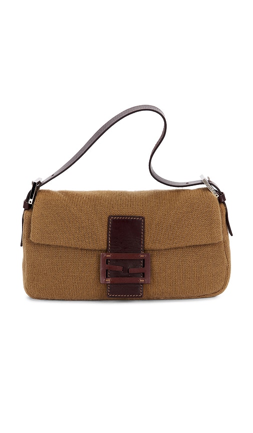 Fendi Knit Baguette Shoulder Bag in - FWRD Renew - Modalova
