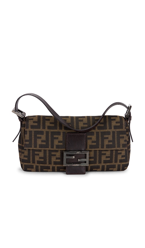 Fendi Zucca Baguette Shoulder Bag in - FWRD Renew - Modalova