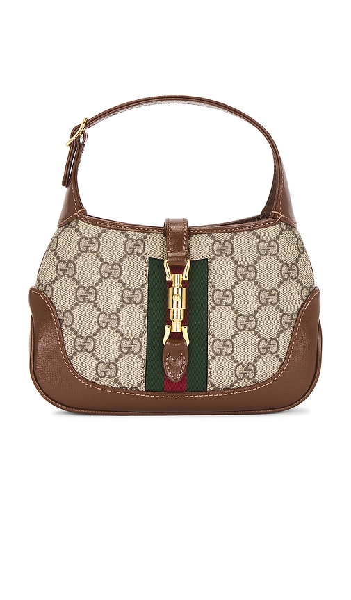 FWRD Renew Gucci Mini Jackie 1961 Hobo Bag in Beige