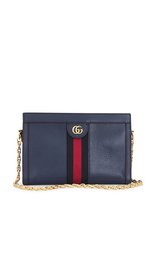 FWRD Renew Gucci Ophidia Shoulder Bag in Navy