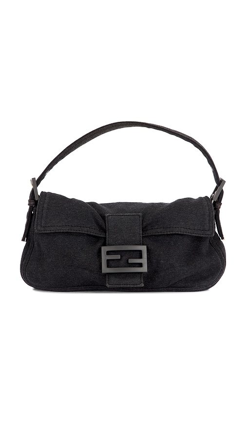 FWRD Renew Fendi Baguette Shoulder Bag in Grey