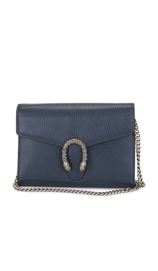 FWRD Renew Gucci Mini Dionysus Shoulder Bag in Blue