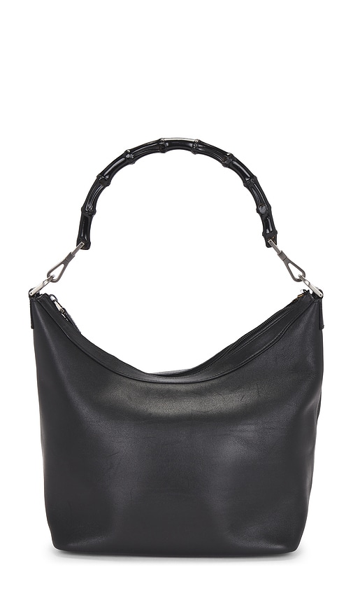 FWRD Renew Gucci Bamboo Hobo Bag in Black