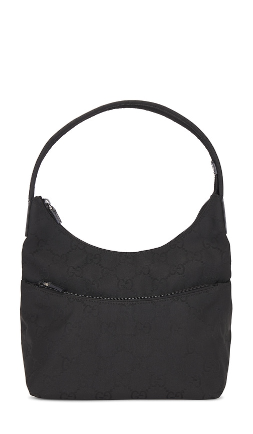 FWRD Renew Gucci Guccissima Hobo Bag in Black