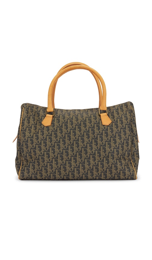 FWRD Renew Dior Trotter Boston Bag in Brown