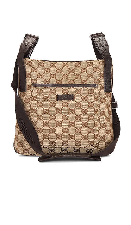 FWRD Renew Gucci GG Messenger Bag in Beige