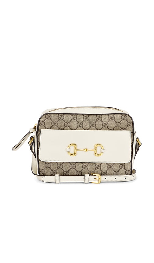 FWRD Renew Gucci Horsebit 1955 Shoulder Bag in Beige