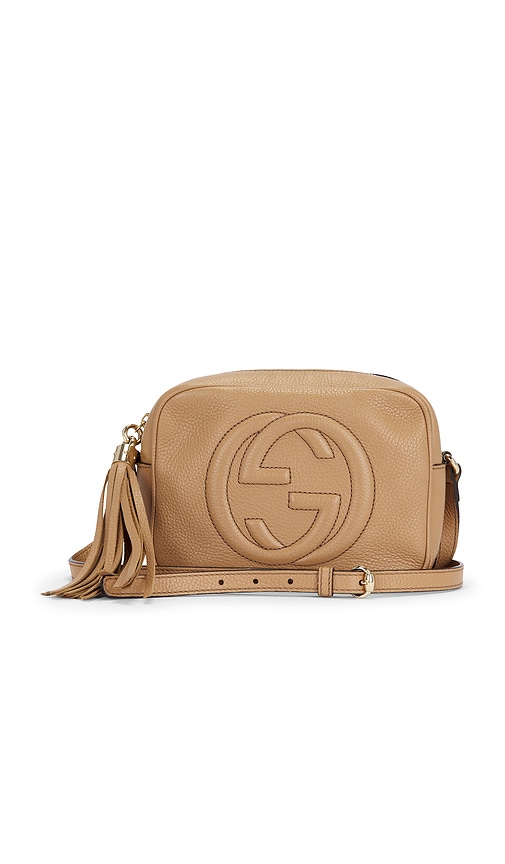 FWRD Renew Gucci Soho Disco Shoulder Bag in Beige