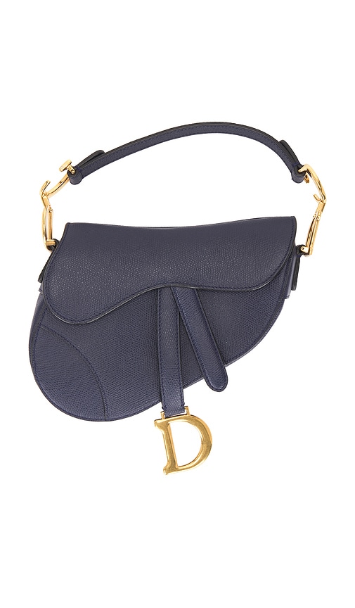 FWRD Renew Dior Saddle Bag in Navy