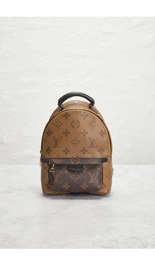  Fwrd Renew Louis Vuitton Monogram Palm Springs Nm Mini Backpack In Beige. 
