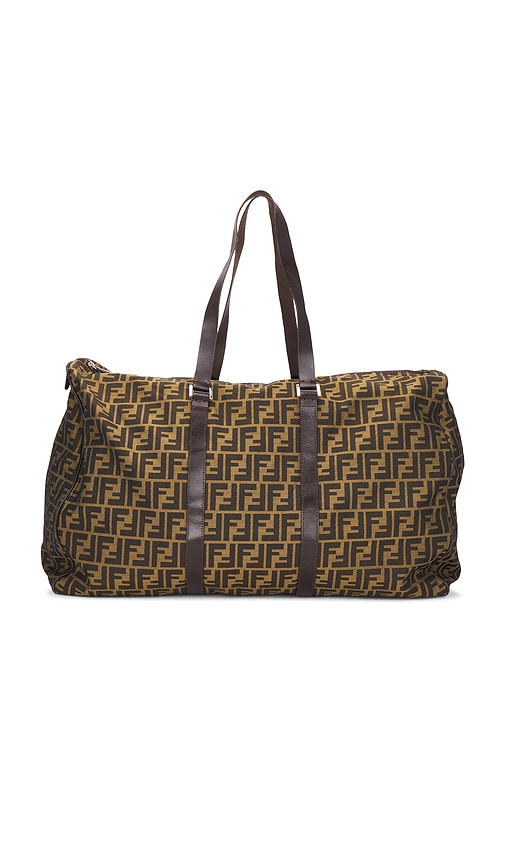 FWRD Renew Fendi Zucca Weekend Bag in Brown