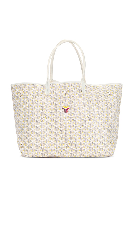 Fwrd Renew Goyard Saint Louis Claire-voie Gm Tote Bag In White