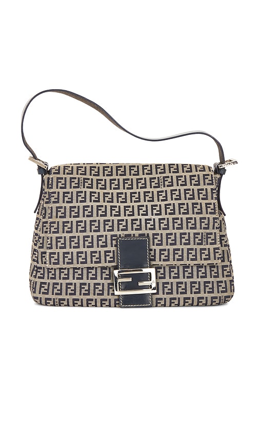 fendi Fendi Zucchino Mama Baguette Shoulder Bag