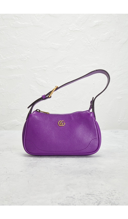 Fwrd Renew Gucci Aphrodite Shoulder Bag In Purple
